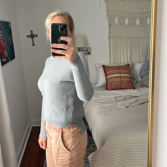 Wilfred Free‎ Aritzia Sweater Womens XS Wool Grey Knit - Picture 3 of 8